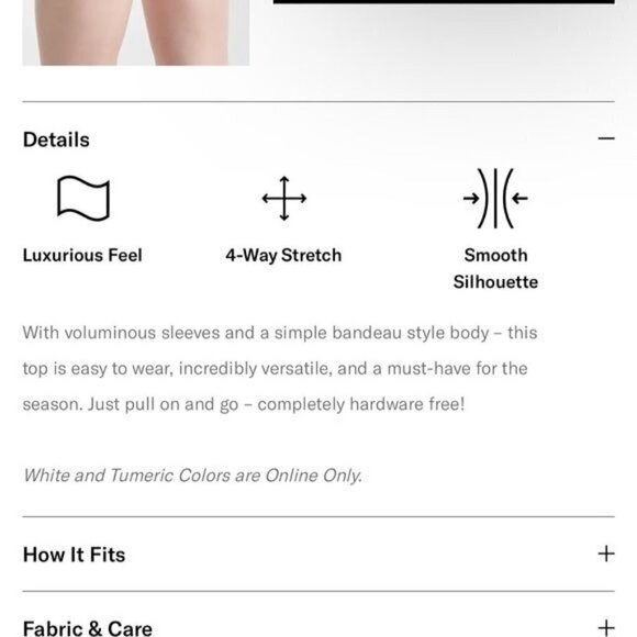 Knix NWT Puffed sleeves bikini top in red - Picture 8 of 9